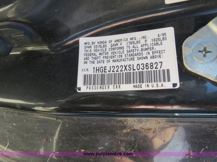 image for item L2451 1995 Honda Civic DX