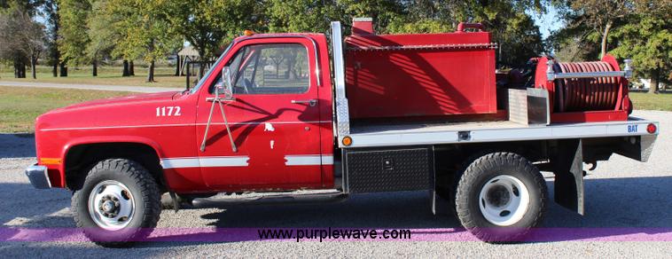 image for item L2459 1982 Chevrolet 3500 fire truck