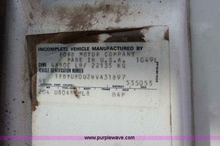 image for item L2473 1987 Ford L8000 dump truck