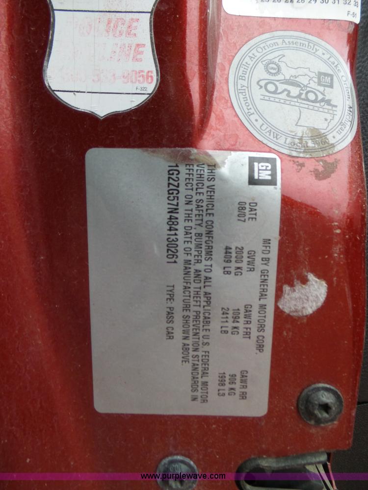 image for item L5094 2008 Pontiac G6