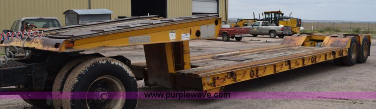 image for item L5995 1978 Hyster lowboy equipment trailer