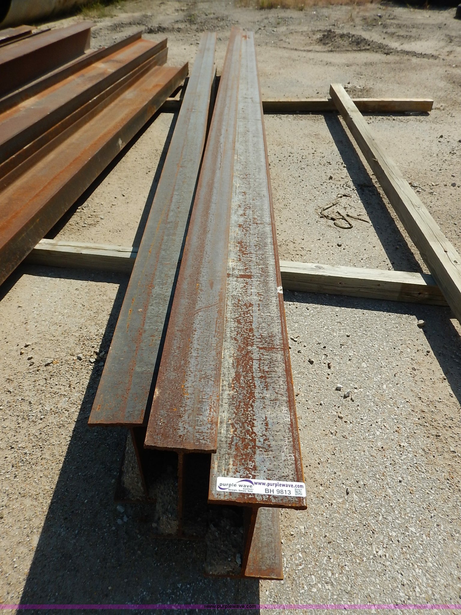 (3) I-beams in Lawrence, KS | Item BH9813 sold | Purple Wave