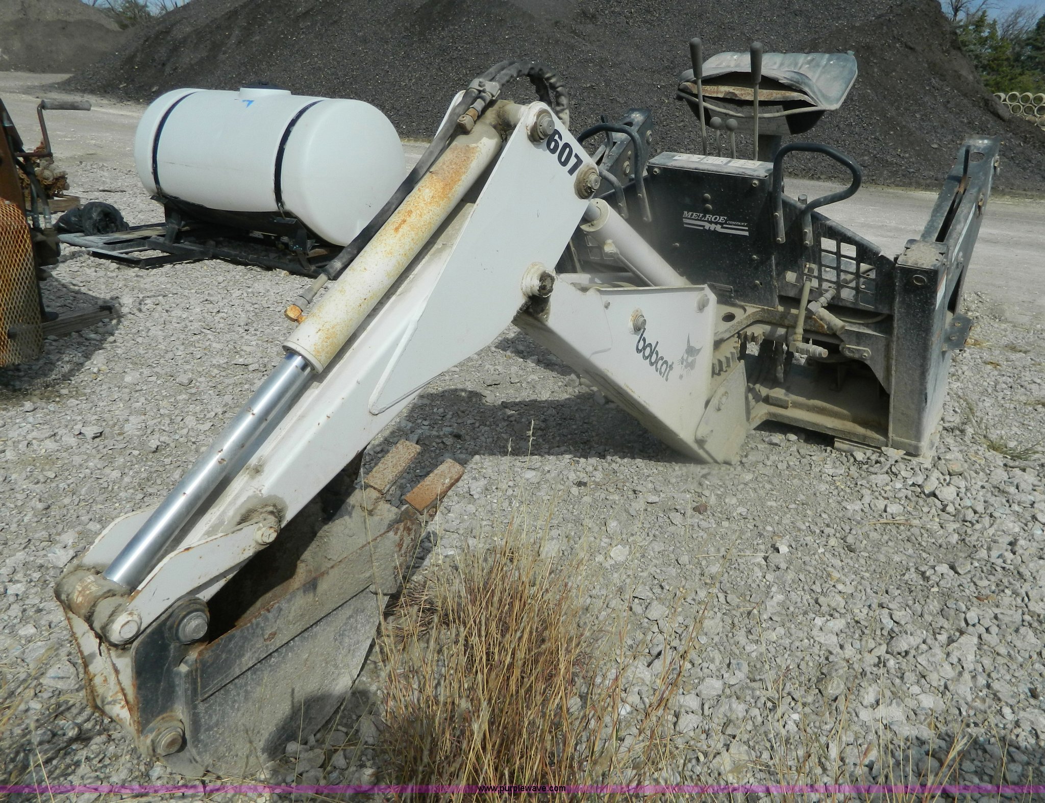 Bobcat 607 backhoe skid steer attachment in Hays, KS Item BT9895 sold