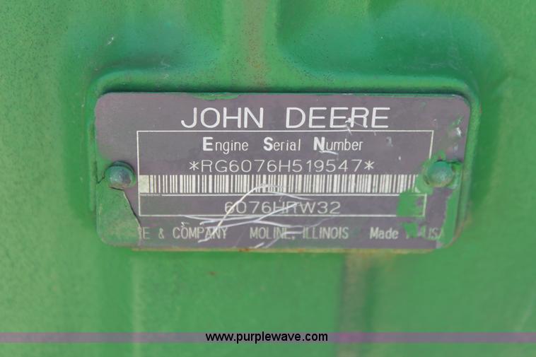 image for item AK9535 John Deere 6076HRW32 six cylinder diesel engine