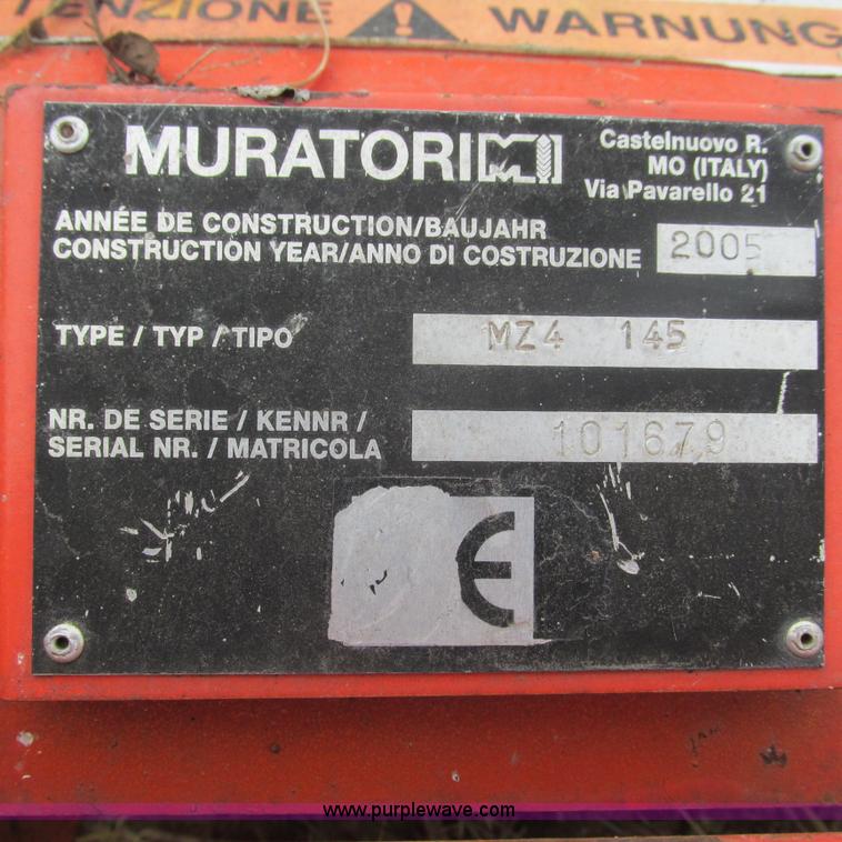 image for item BG9239 2005 Muratori rototiller
