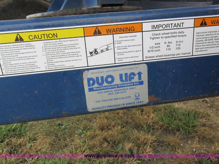 image for item K2207 Duo Lift anhydrous ammonia nurse tanks