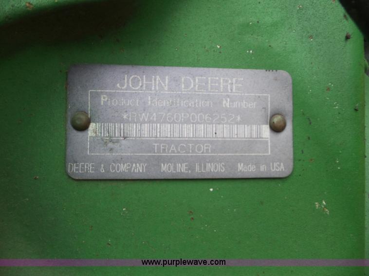 image for item L5098 1994 John Deere 4760 tractor