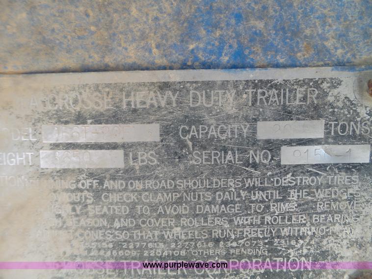 image for item L5129 Lacrosse dual hopper seed tender trailer