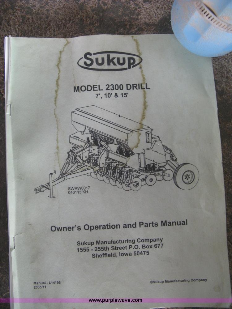 image for item L6413 Sukup 2300 no-till drill