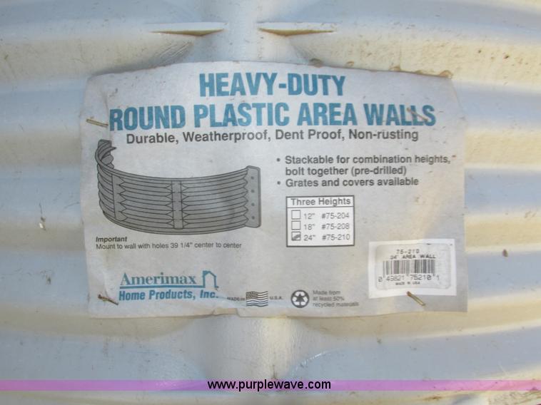 image for item AV9080 (5) Amerimax plastic window wells and covers