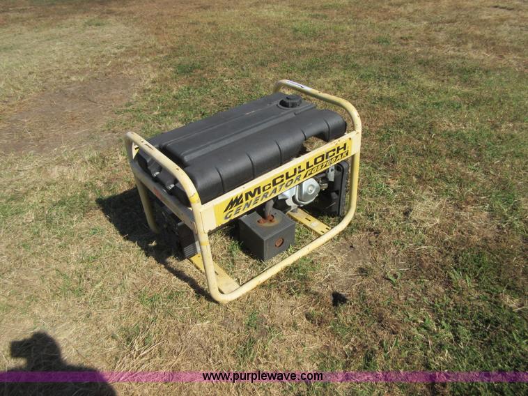 Mcculloch FG5700AK generator in Caney, KS Item BB9176 sold Purple Wave