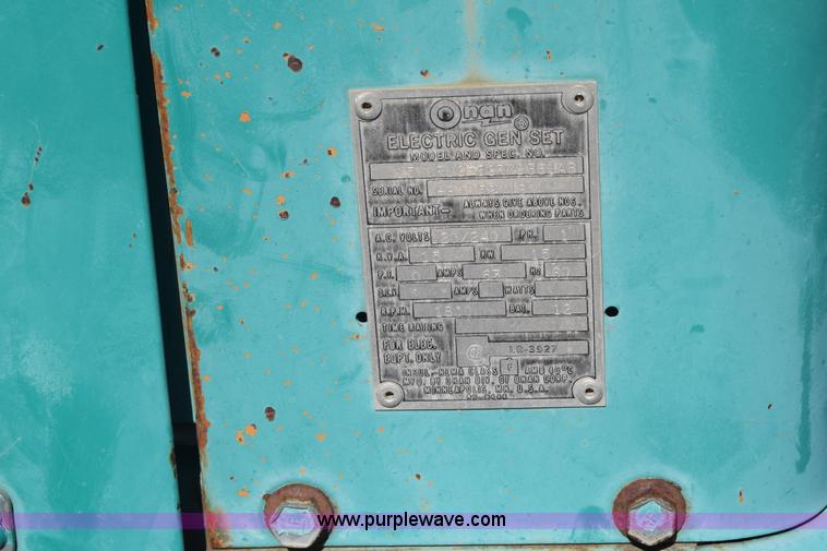 image for item BL9839 Onan generator