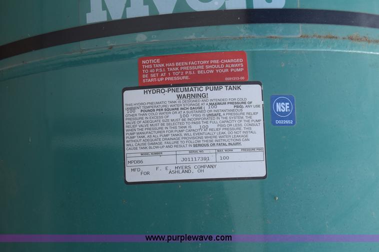 3) hydro-pneumatic pump tanks in 