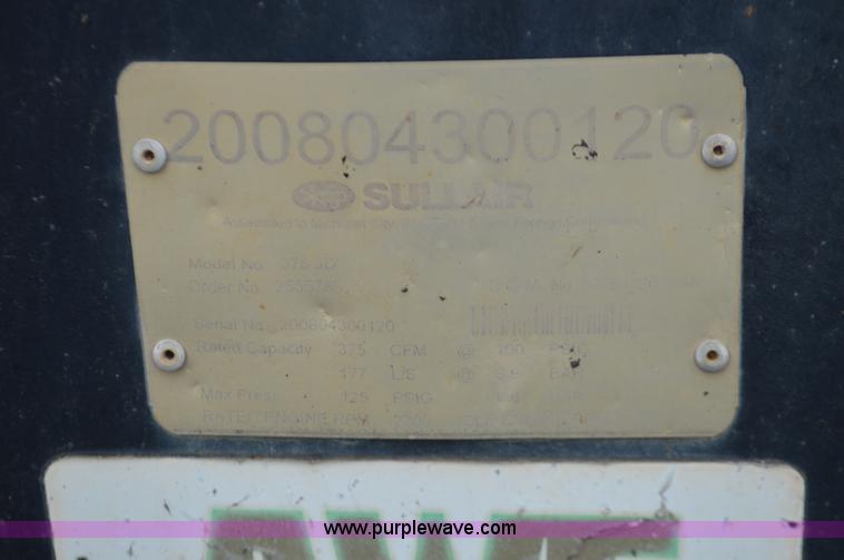 image for item BR9888 Sullair 375JD air compressor