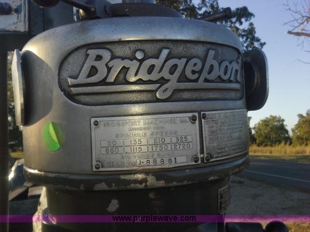 image for item BS9008 Bridgeport Series 1 mill
