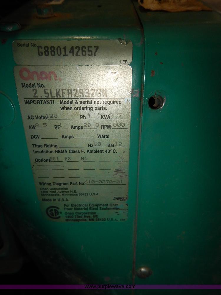 image for item BT9641 (5) assorted propane generator sets