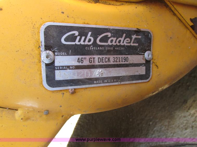 image for item H1125 Cub Cadet 1440 lawn mower