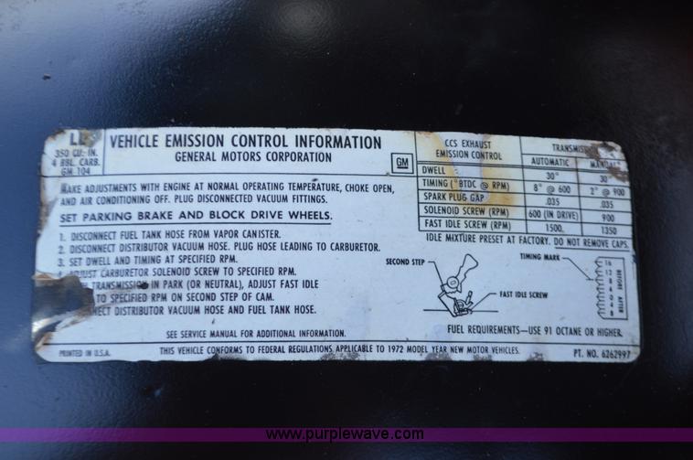 image for item I6402 1972 GMC C10 pickup truck