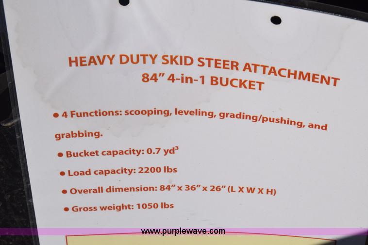 image for item J7081 MK Martin skid steer bucket