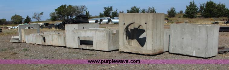 image for item K1205 Assorted concrete inlet boxes