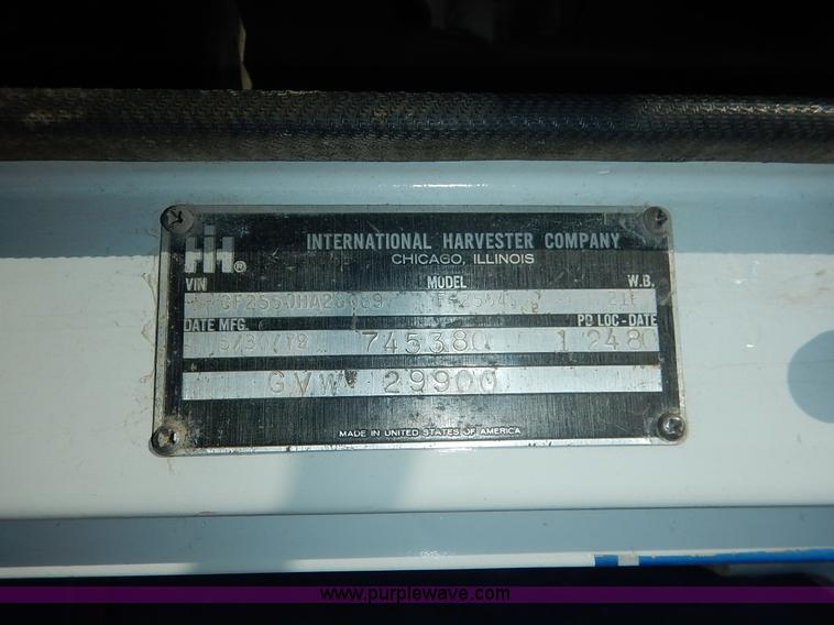 image for item L3501 1979 International F2554 flatbed truck