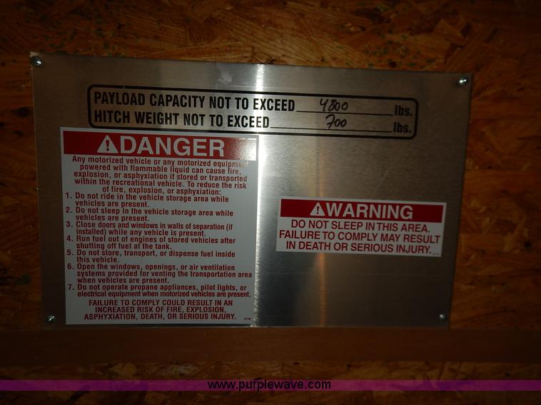 image for item L3527 2011 Cargo Craft enclosed cargo trailer