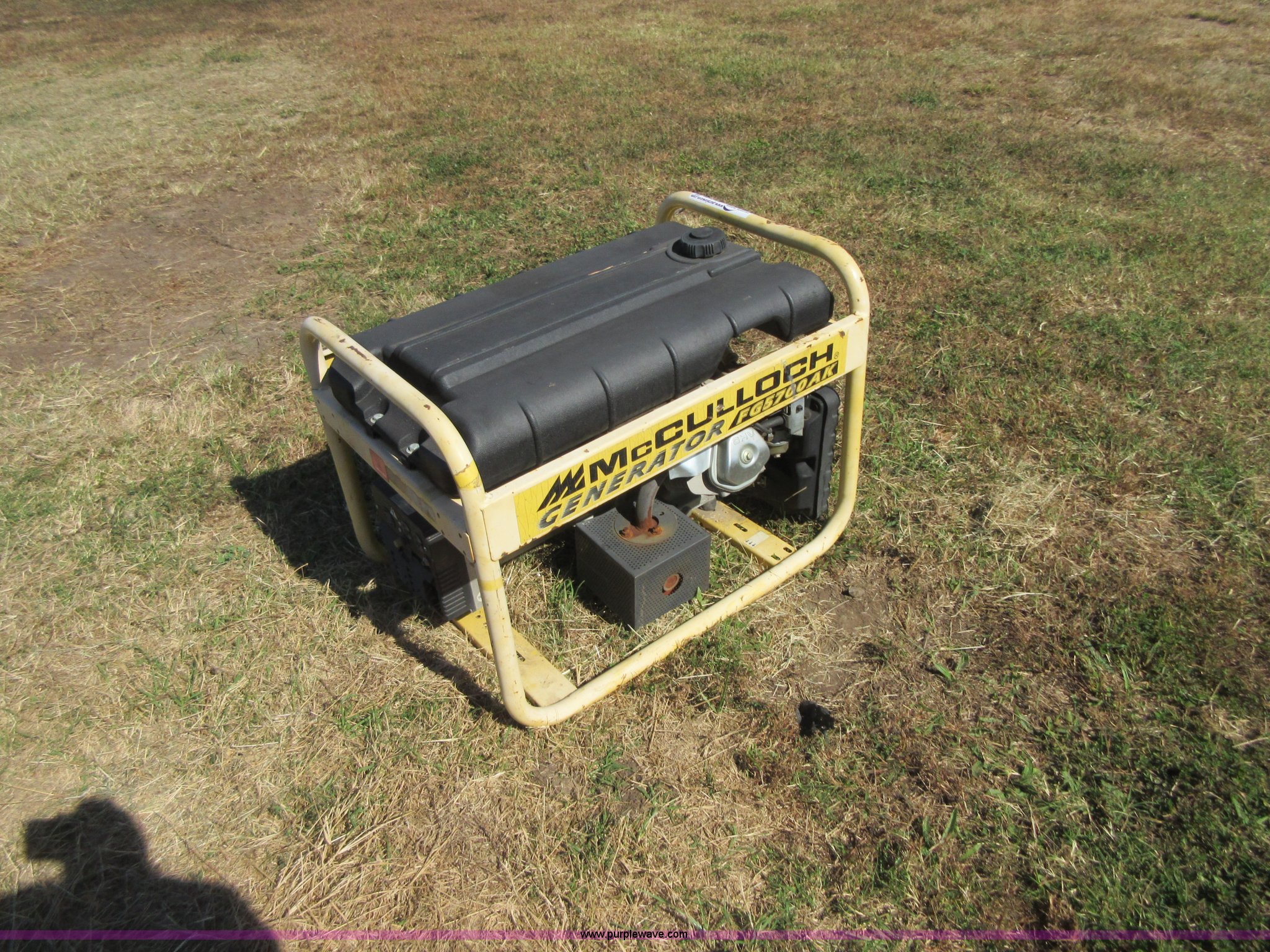 Mcculloch FG5700AK generator in Caney, KS Item BB9176 sold Purple Wave