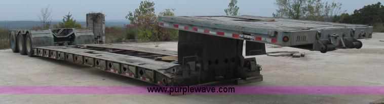 image for item BS9953 1991 Pratt DD/442T lowboy equipment trailer