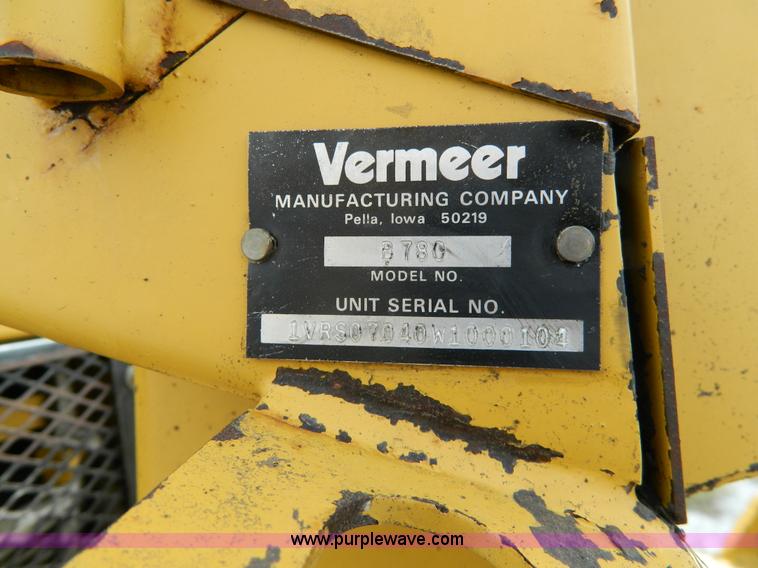 image for item BT9881 1997 Vermeer V5800 trencher