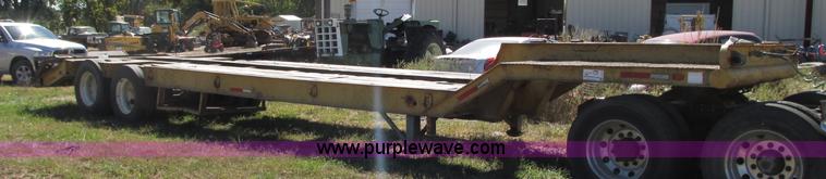 image for item J8715 1965 shop built drop deck trailer