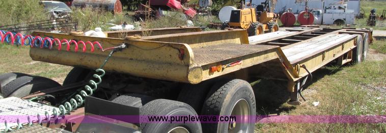 image for item J8715 1965 shop built drop deck trailer