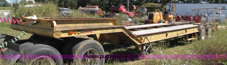 image for item J8715 1965 shop built drop deck trailer
