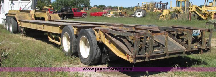 image for item J8715 1965 shop built drop deck trailer