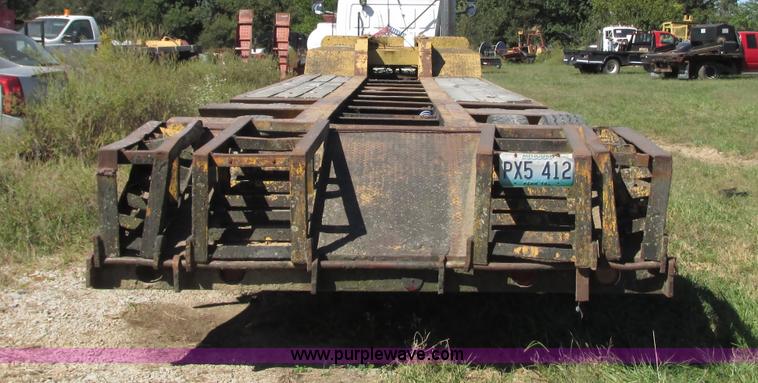 image for item J8715 1965 shop built drop deck trailer