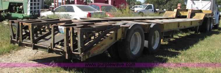 image for item J8715 1965 shop built drop deck trailer