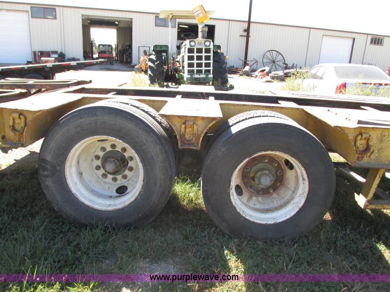 image for item J8715 1965 shop built drop deck trailer