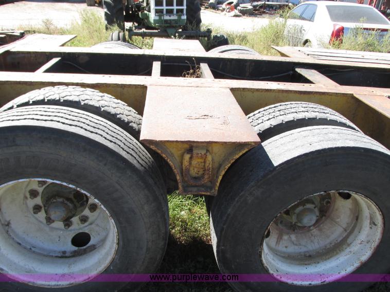 image for item J8715 1965 shop built drop deck trailer
