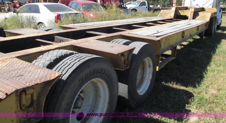 image for item J8715 1965 shop built drop deck trailer