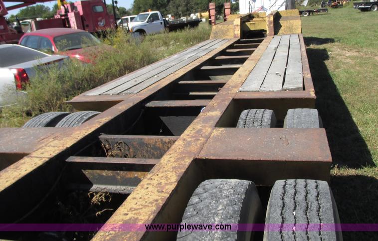 image for item J8715 1965 shop built drop deck trailer