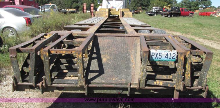 image for item J8715 1965 shop built drop deck trailer