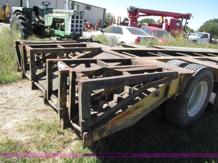 image for item J8715 1965 shop built drop deck trailer