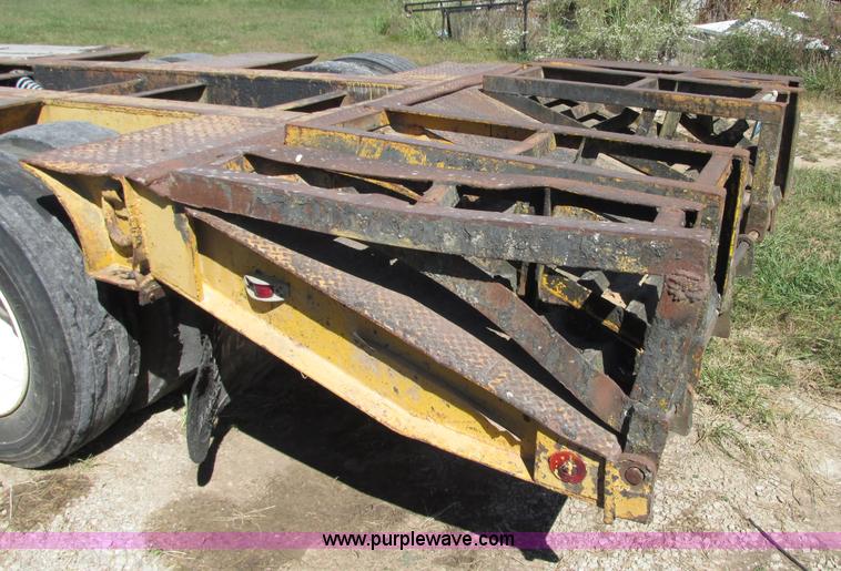 image for item J8715 1965 shop built drop deck trailer