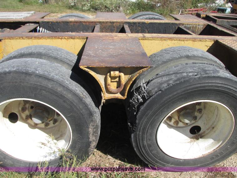 image for item J8715 1965 shop built drop deck trailer