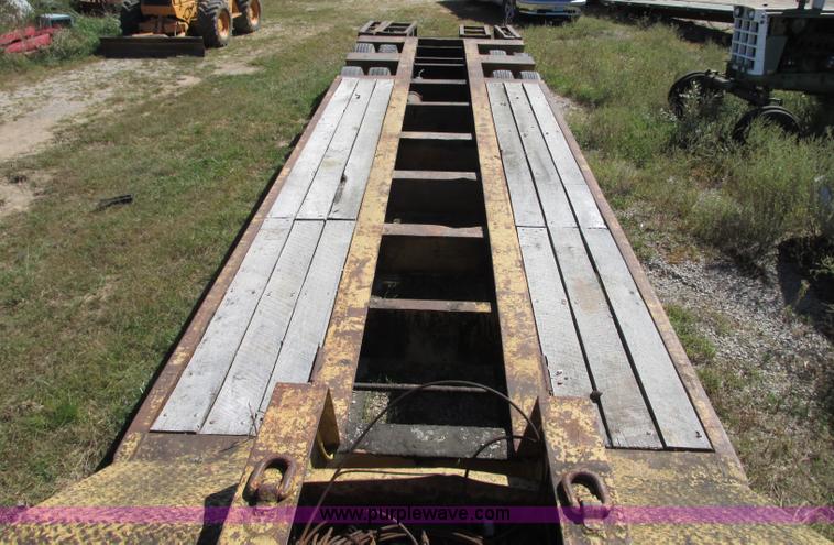 image for item J8715 1965 shop built drop deck trailer