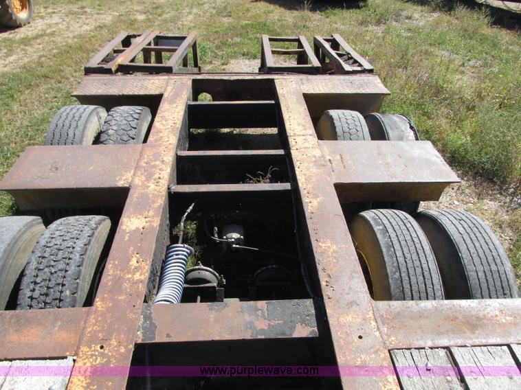 image for item J8715 1965 shop built drop deck trailer