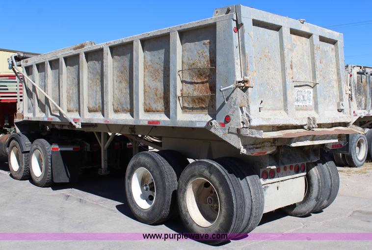 image for item L2356 1998 Hilbilt end dump trailer