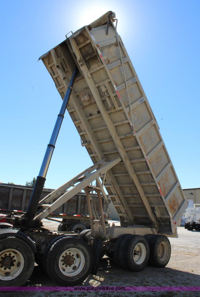 image for item L2356 1998 Hilbilt end dump trailer