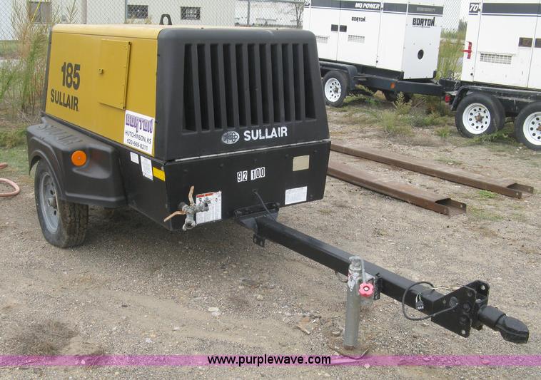 image for item L6378 Sullair 185 air compressor