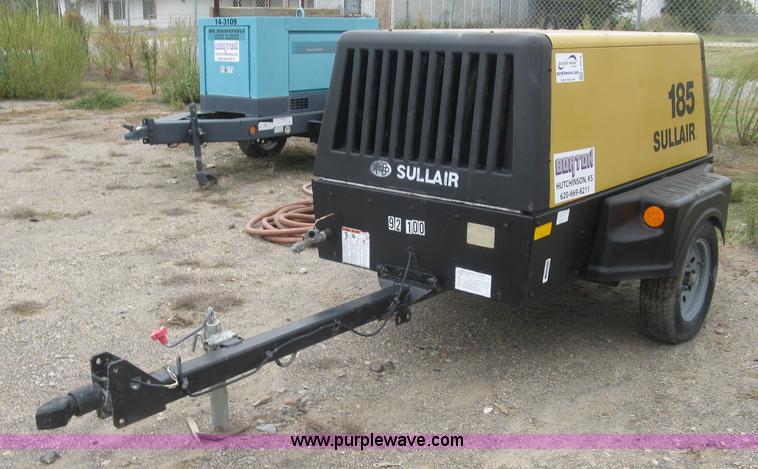 image for item L6378 Sullair 185 air compressor