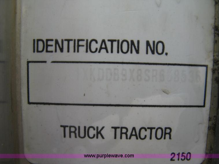 image for item L6414 1995 Kenworth T800 dump truck